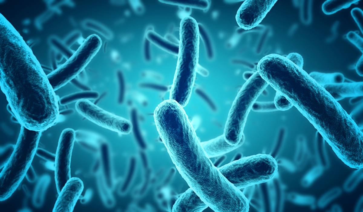 3D render of microbes